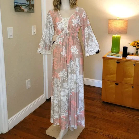 Soma Intimates Empire Waist Long Maxi Dress Size S Small - Like New - Picture 1 of 6